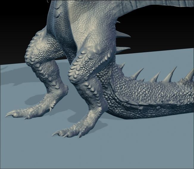 Dragon on shelf 3D print model_4