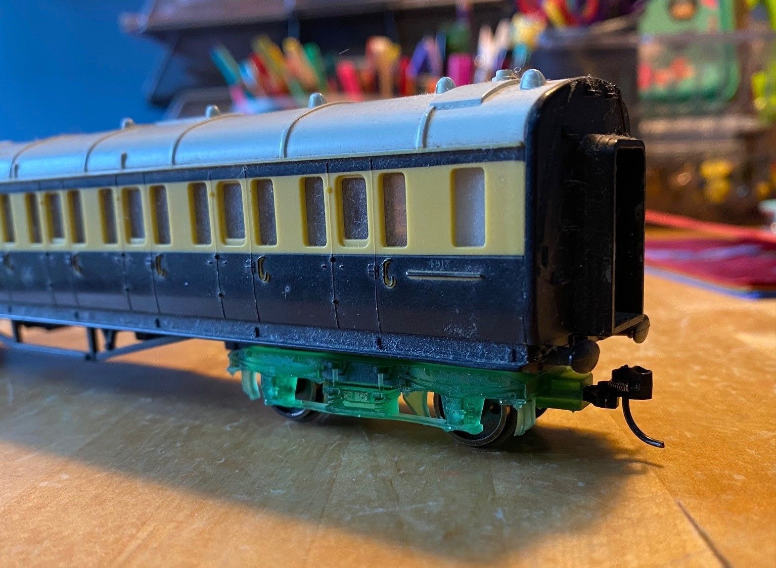 OO Hornby MK1 Coach Bogie NEM Socket to fit older Hornby Coaches 3D print model_1