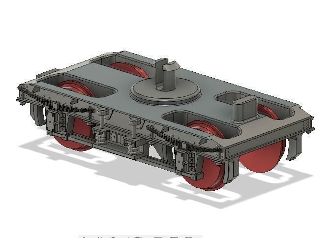 OO Hornby MK1 Coach Bogie NEM Socket to fit older Hornby Coaches 3D print model_4