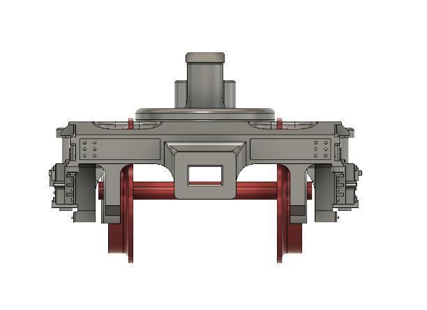 OO Hornby MK1 Coach Bogie NEM Socket to fit older Hornby Coaches 3D print model_7