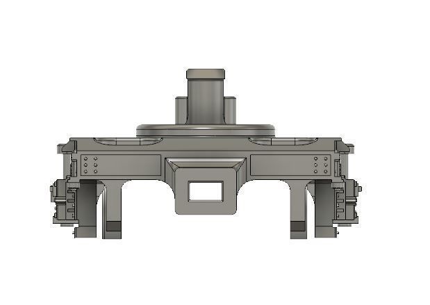 OO Hornby MK1 Coach Bogie NEM Socket to fit older Hornby Coaches 3D print model_12