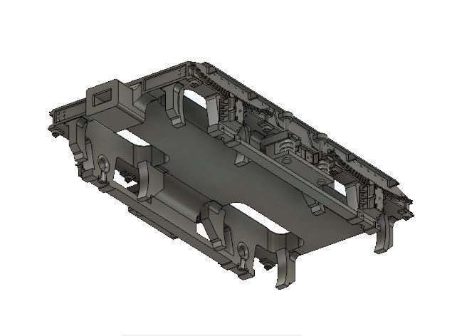 OO Hornby MK1 Coach Bogie NEM Socket to fit older Hornby Coaches 3D print model_9
