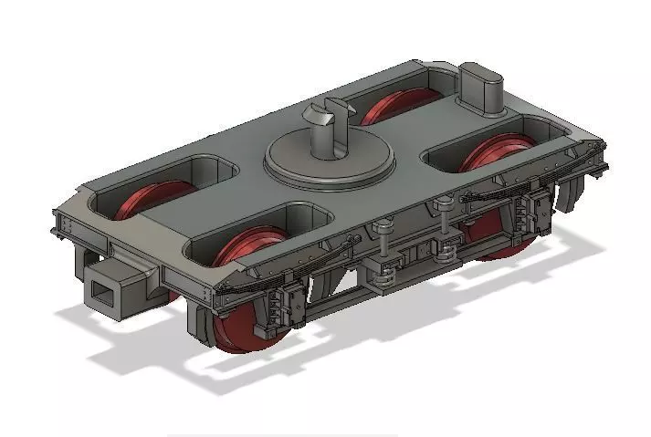 OO Hornby MK1 Coach Bogie NEM Socket to fit older Hornby Coaches 3D print model_0