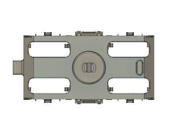 OO Hornby MK1 Coach Bogie NEM Socket to fit older Hornby Coaches 3D print model_11