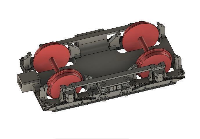 OO Hornby MK1 Coach Bogie NEM Socket to fit older Hornby Coaches 3D print model_5
