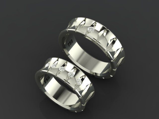 ring set 08 collection1 3D print model_1