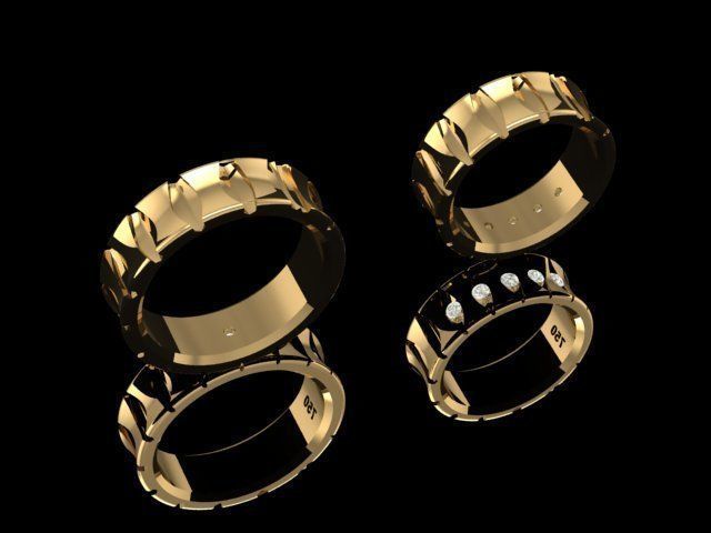 ring set 08 collection1 3D print model_25