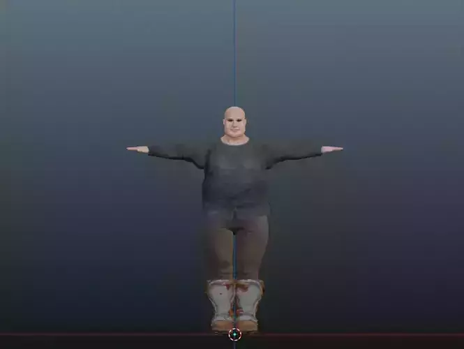 Cartoon Man  3D Model