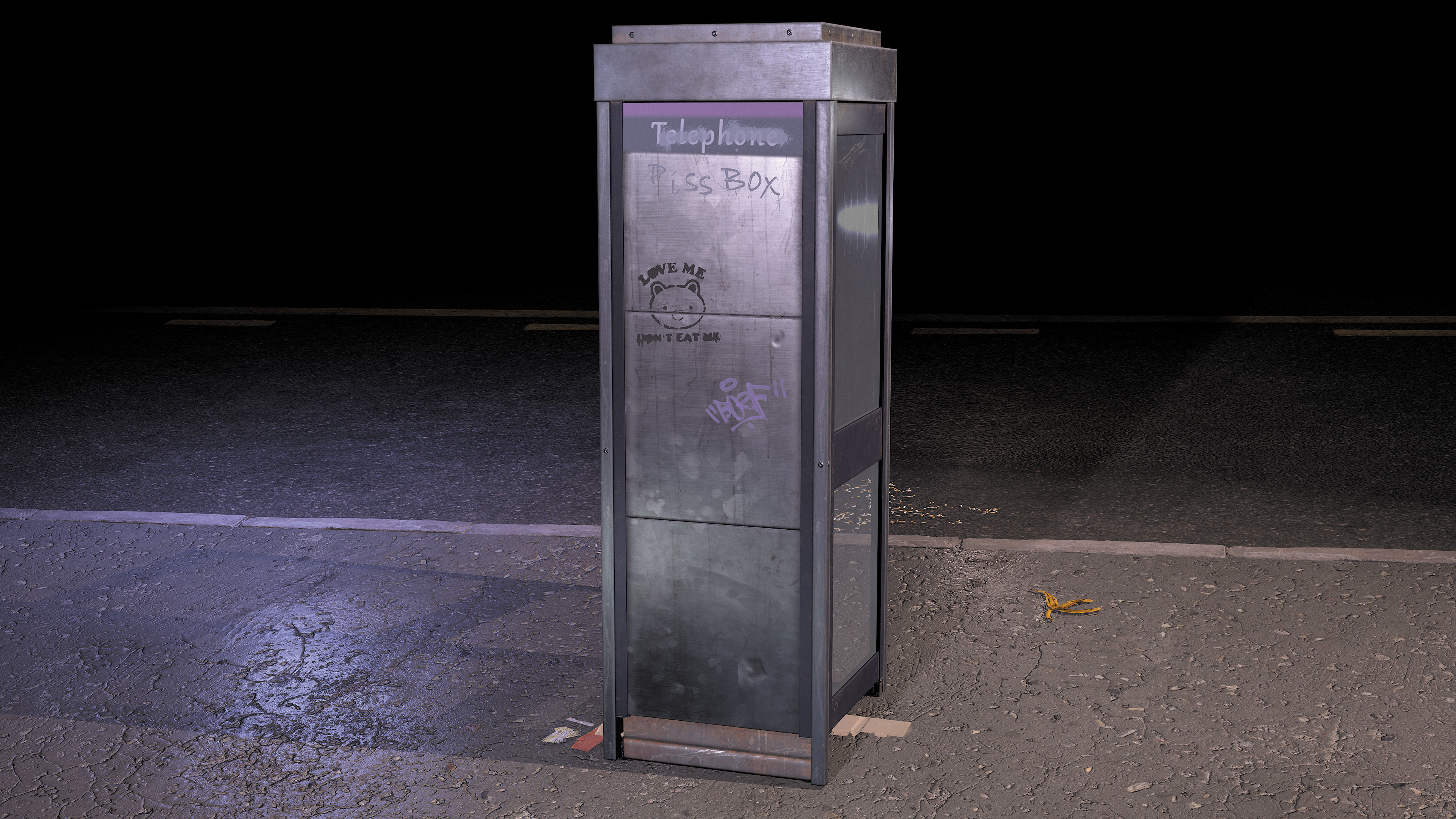 Phone box Low-poly 3D model_11