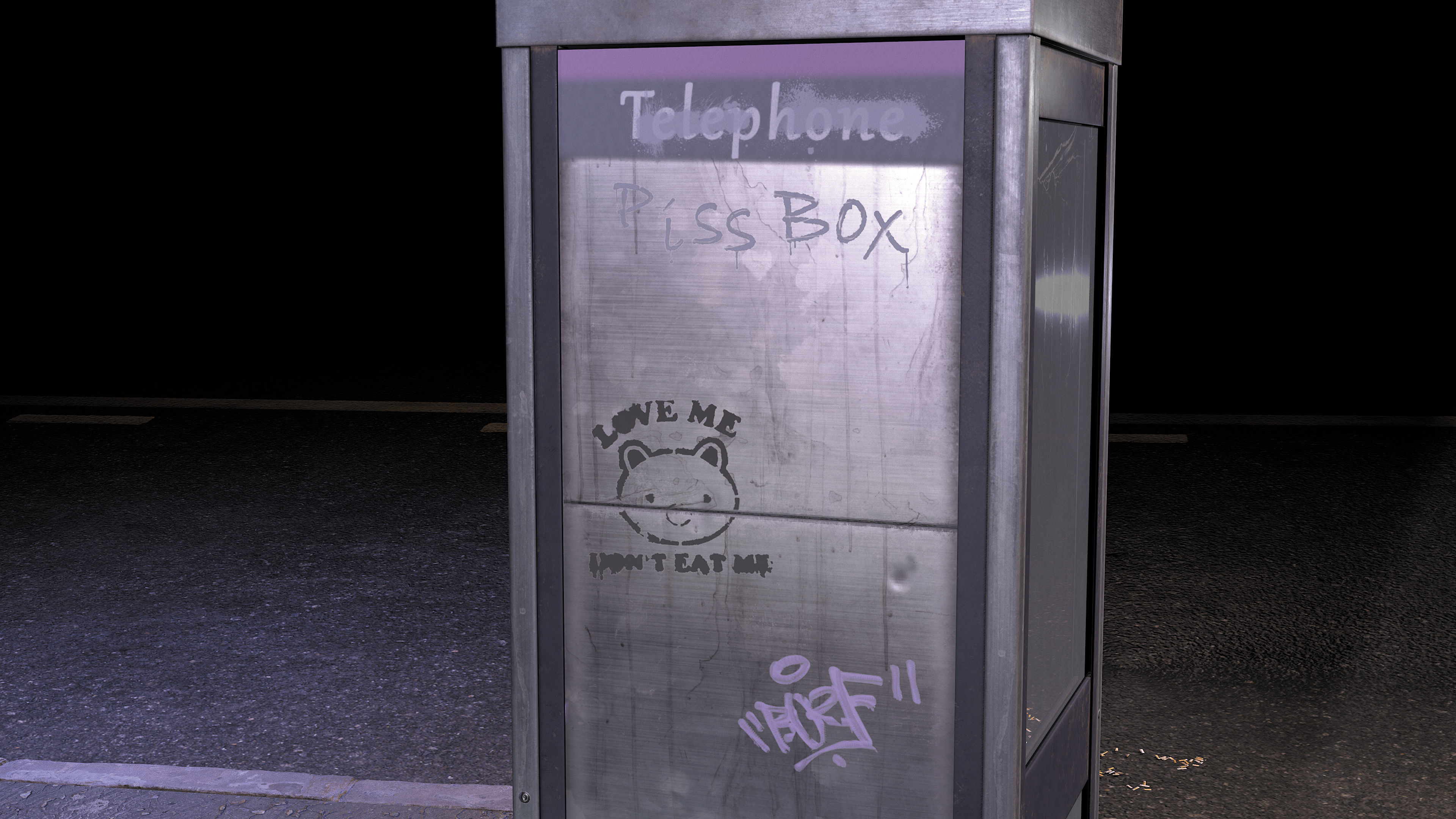 Phone box Low-poly 3D model_12