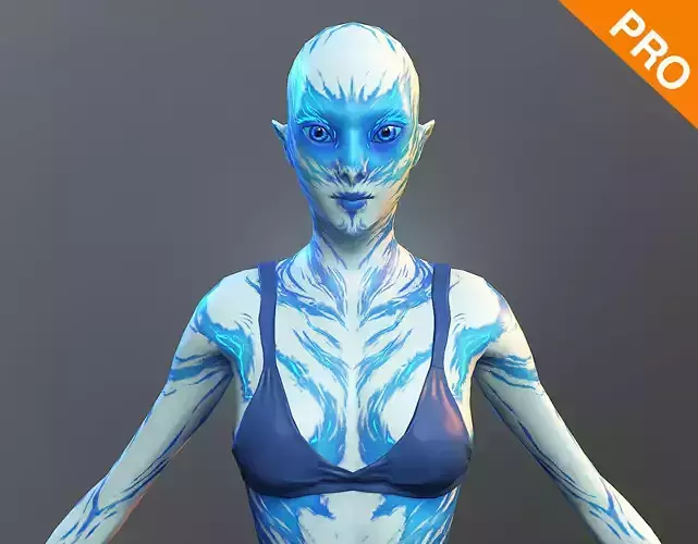 Alien Woman Elf Female Girl PBR