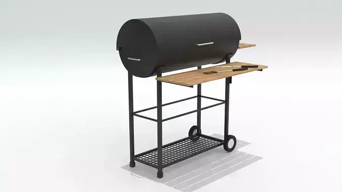 Grill Model With Its Grill Tools