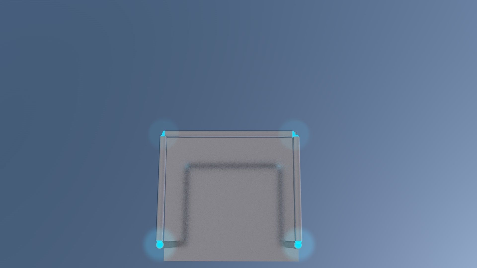 Future Chair Low-poly 3D model_4