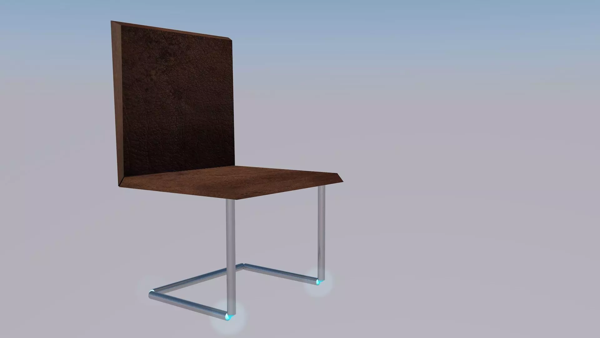 Future Chair Low-poly 3D model_0