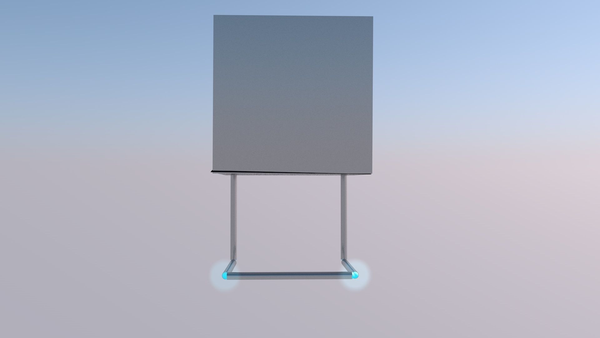 Future Chair Low-poly 3D model_3