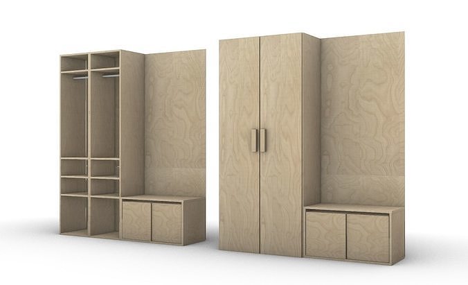 clothes shoes cabinet 3D model