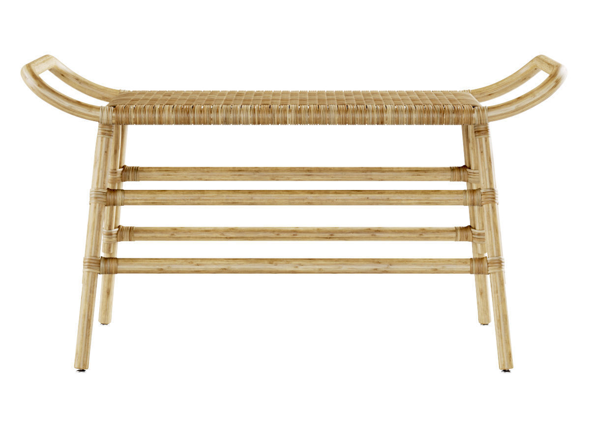 Rattan ottoman MD46  3D model_2