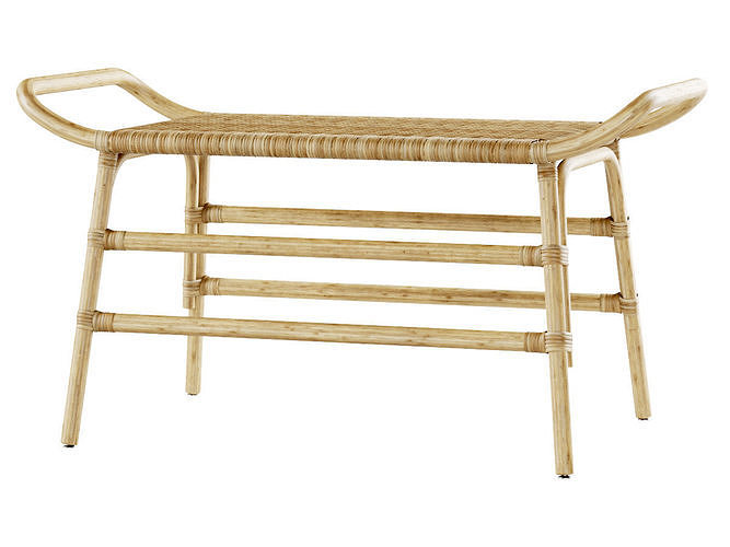Rattan ottoman MD46  3D model