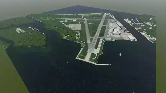 Billy Bishop Toronto City Airport 3D model