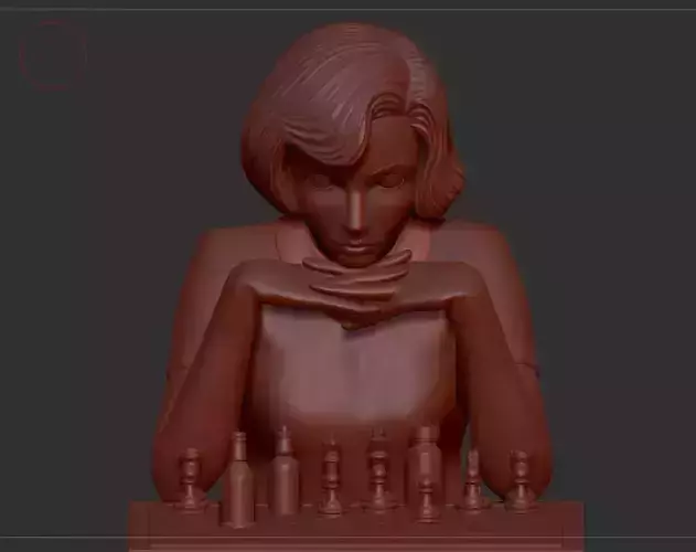 Queens Gambit Beth Harmon 3D print model