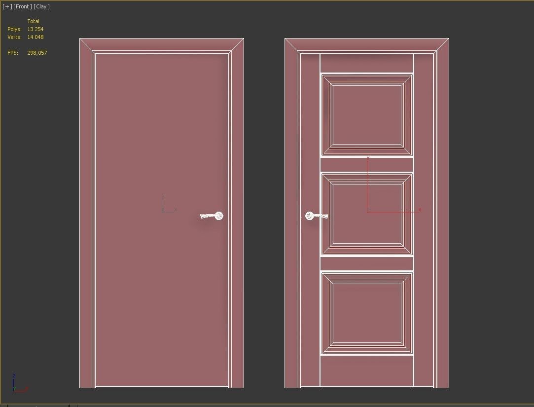 Doors Union Riviera p flat and 126p 3D model_3