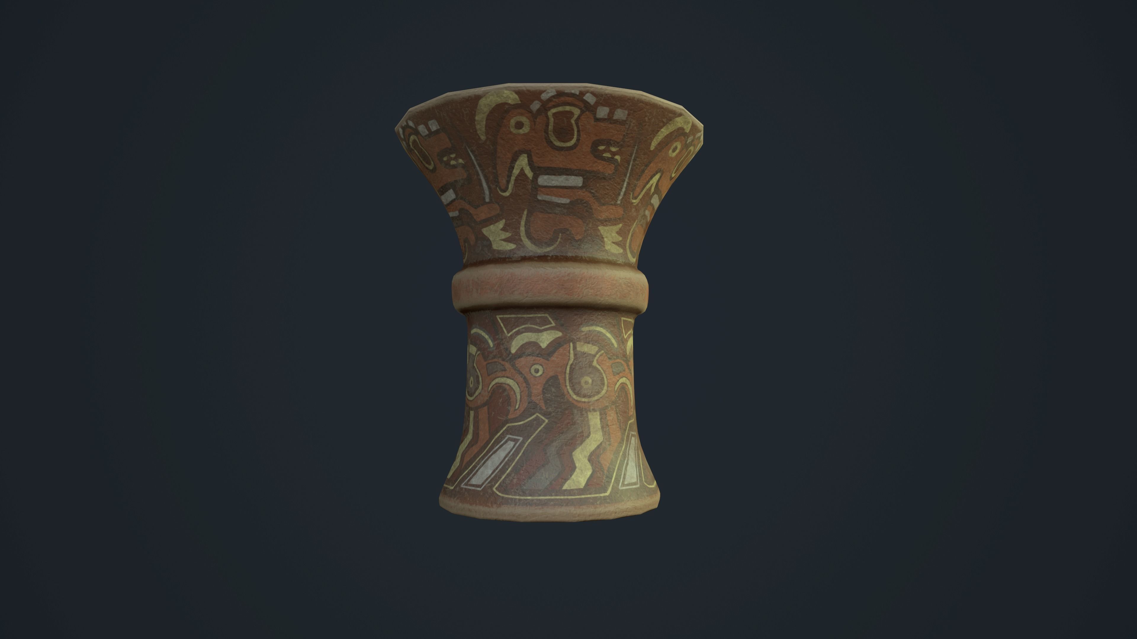  Waisted Cup Tiwanaku 3D model_5