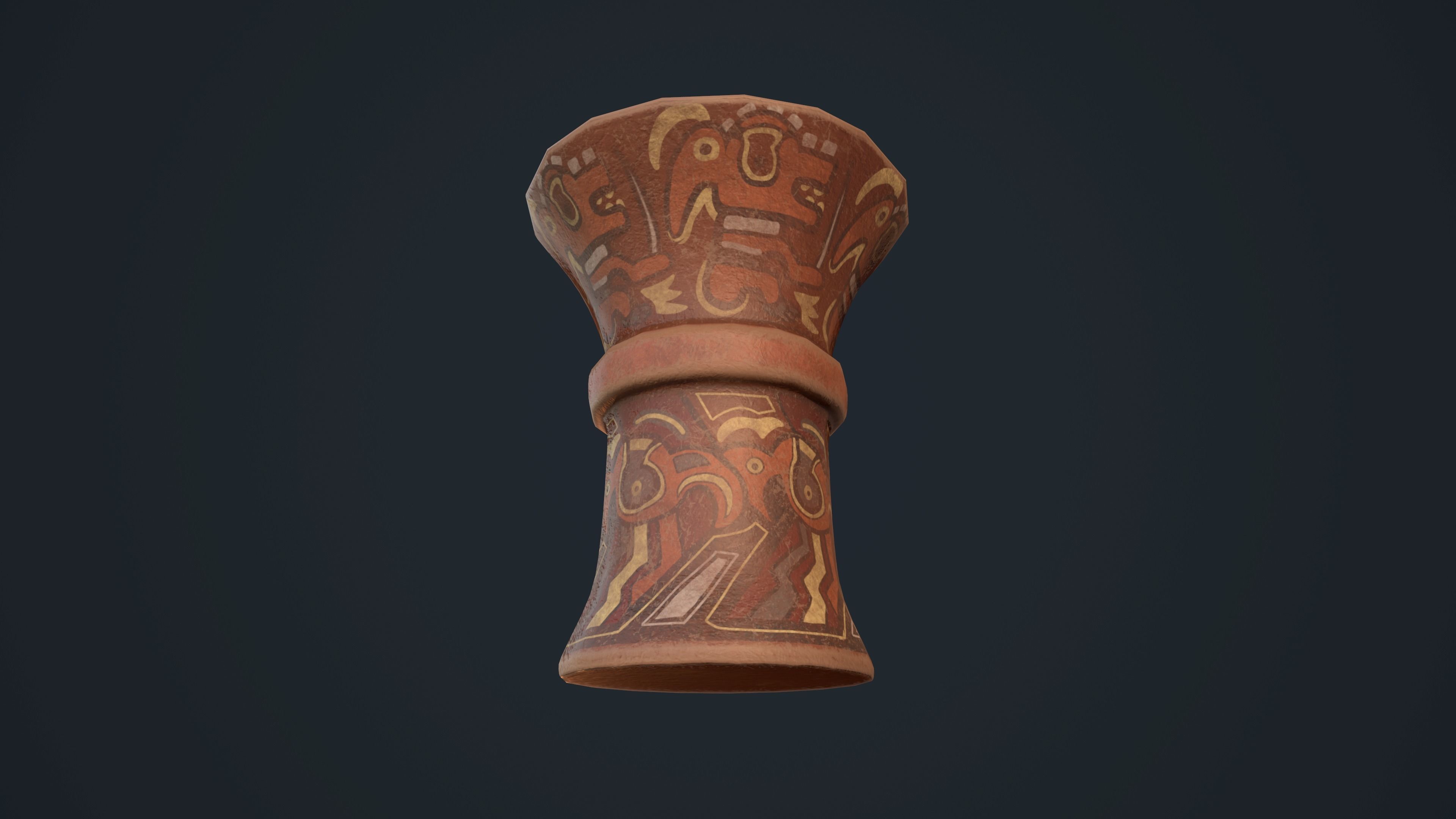  Waisted Cup Tiwanaku 3D model_3