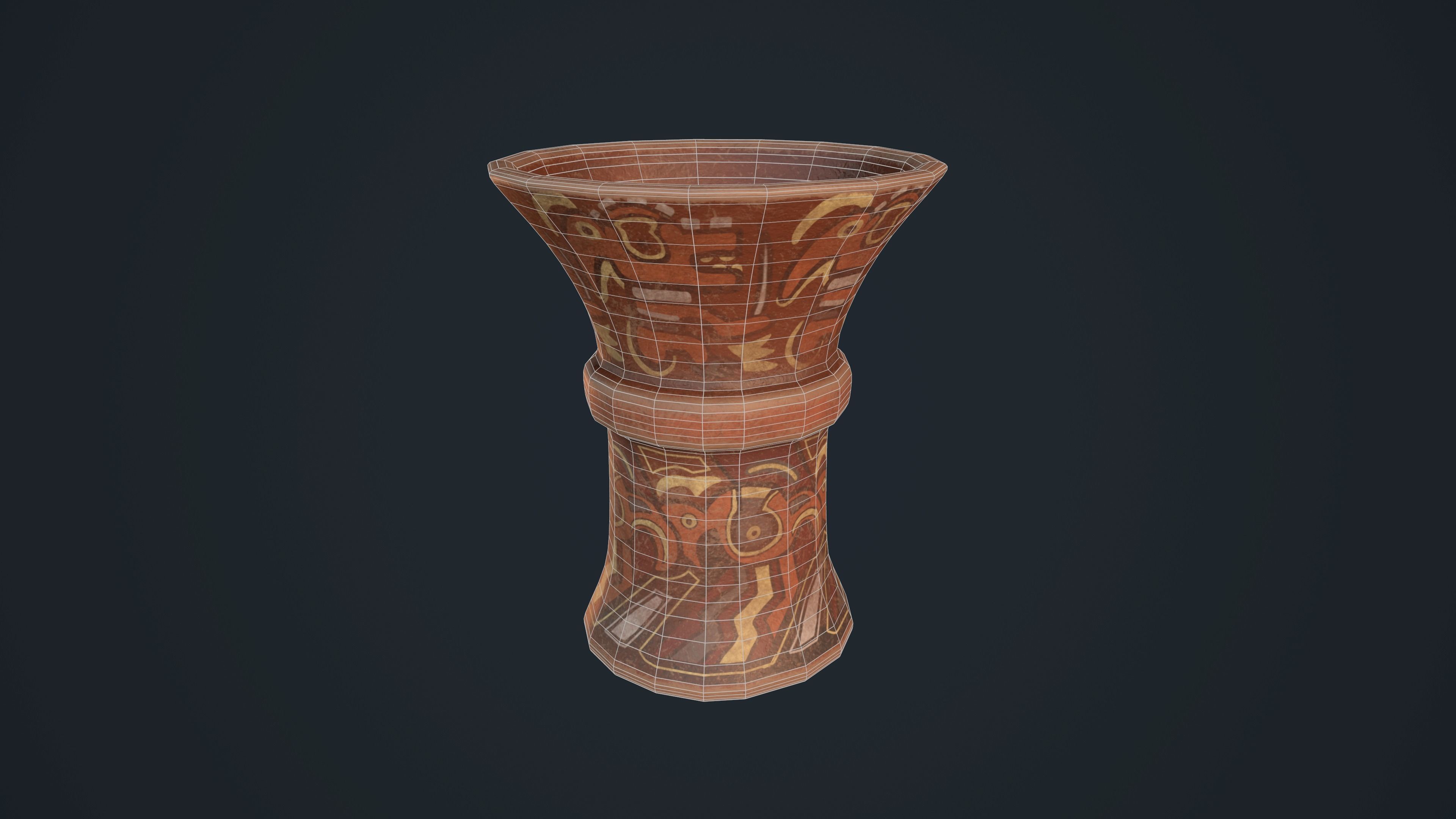  Waisted Cup Tiwanaku 3D model_2