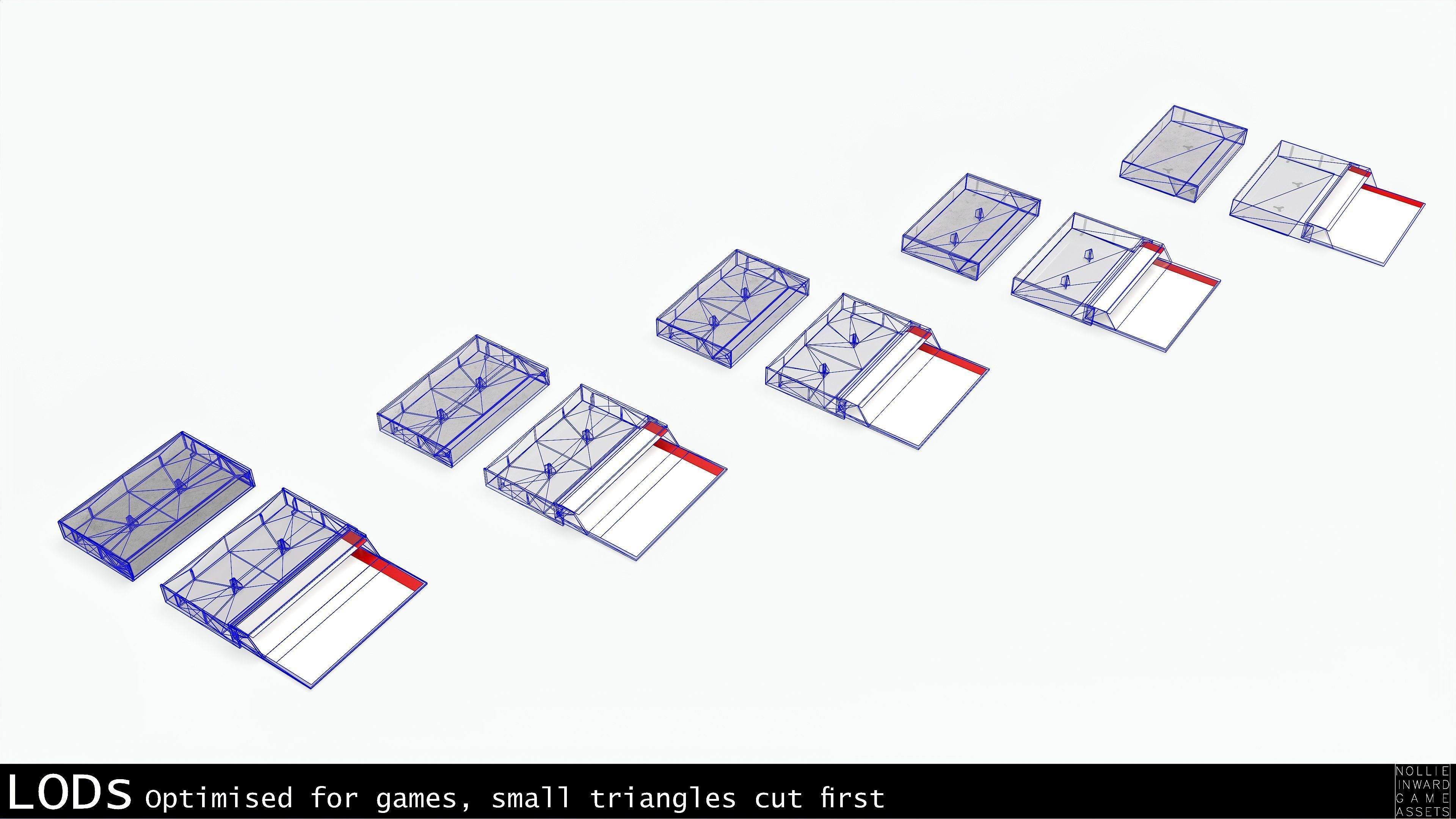 Cassette Tape and Case Gray - 4 Variants 3D Model Collection_17