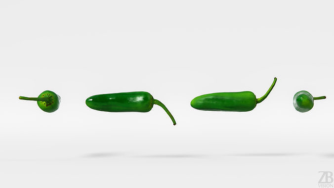 Jalapeno 3D model 5