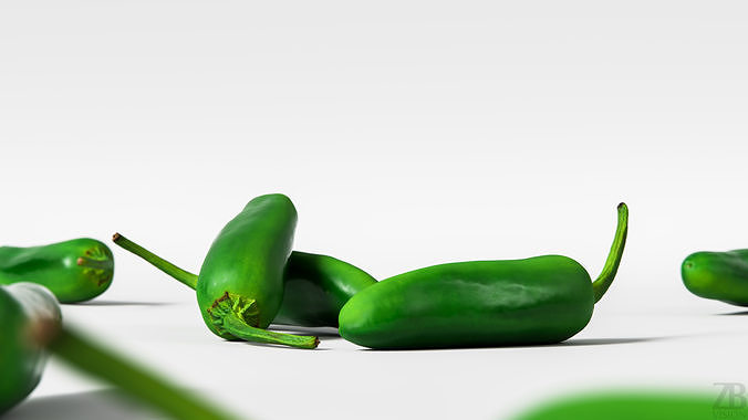 Jalapeno 3D model 2