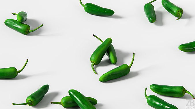 Jalapeno 3D model 3