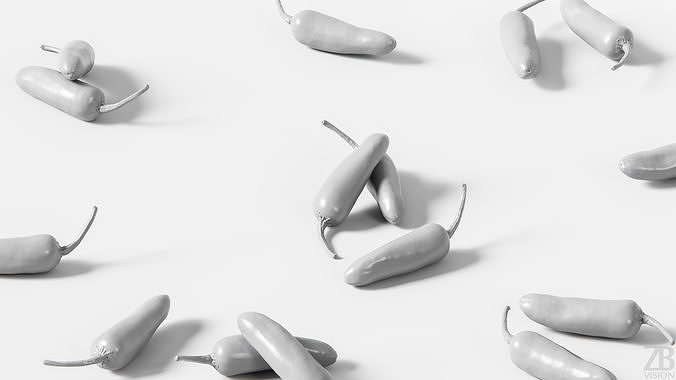 Jalapeno 3D model 4