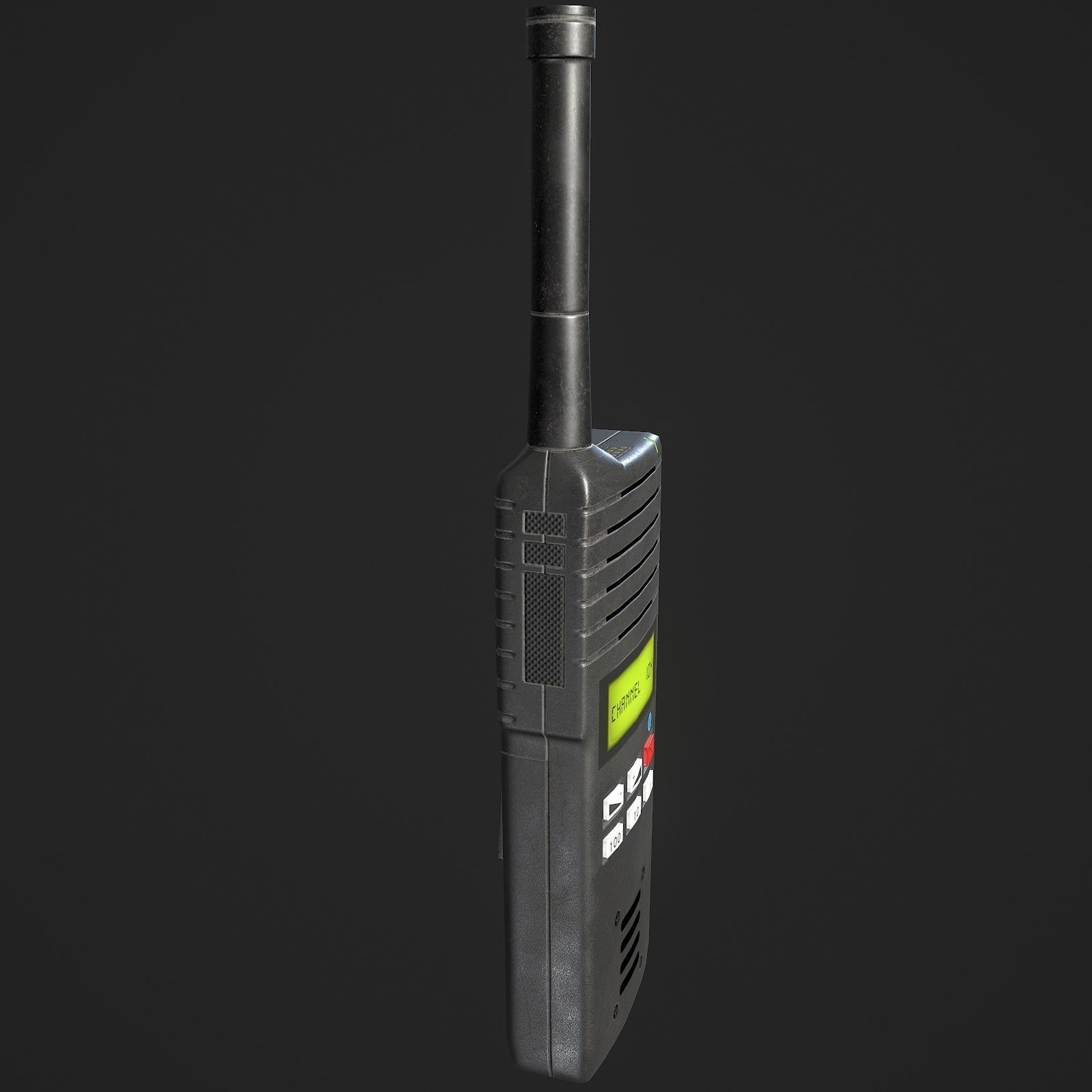 Handheld Radio Free low-poly 3D model_9