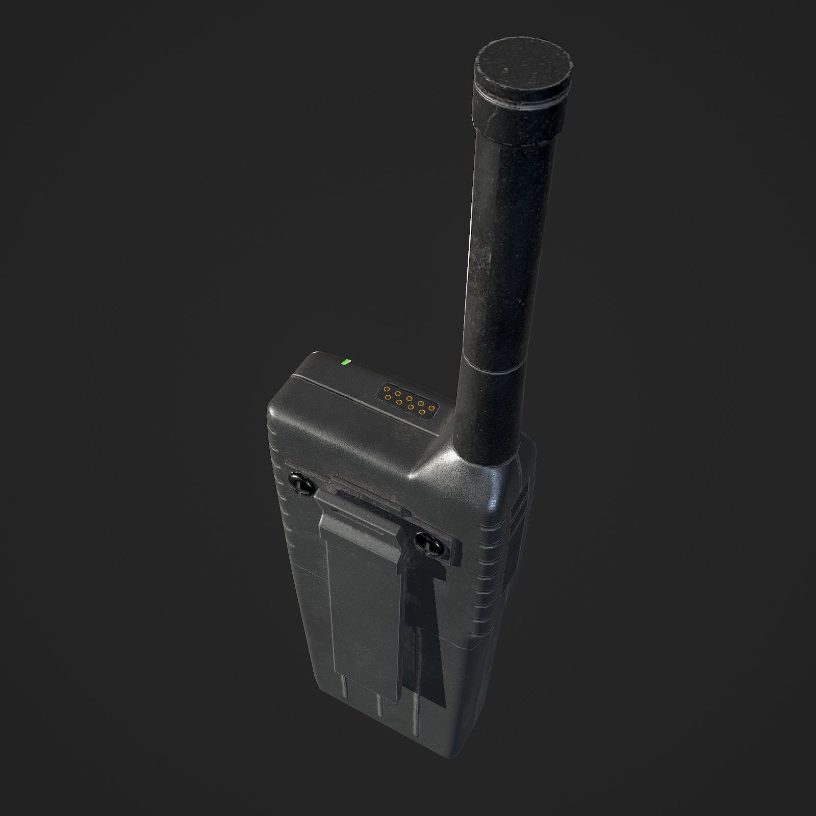 Handheld Radio Free low-poly 3D model_8