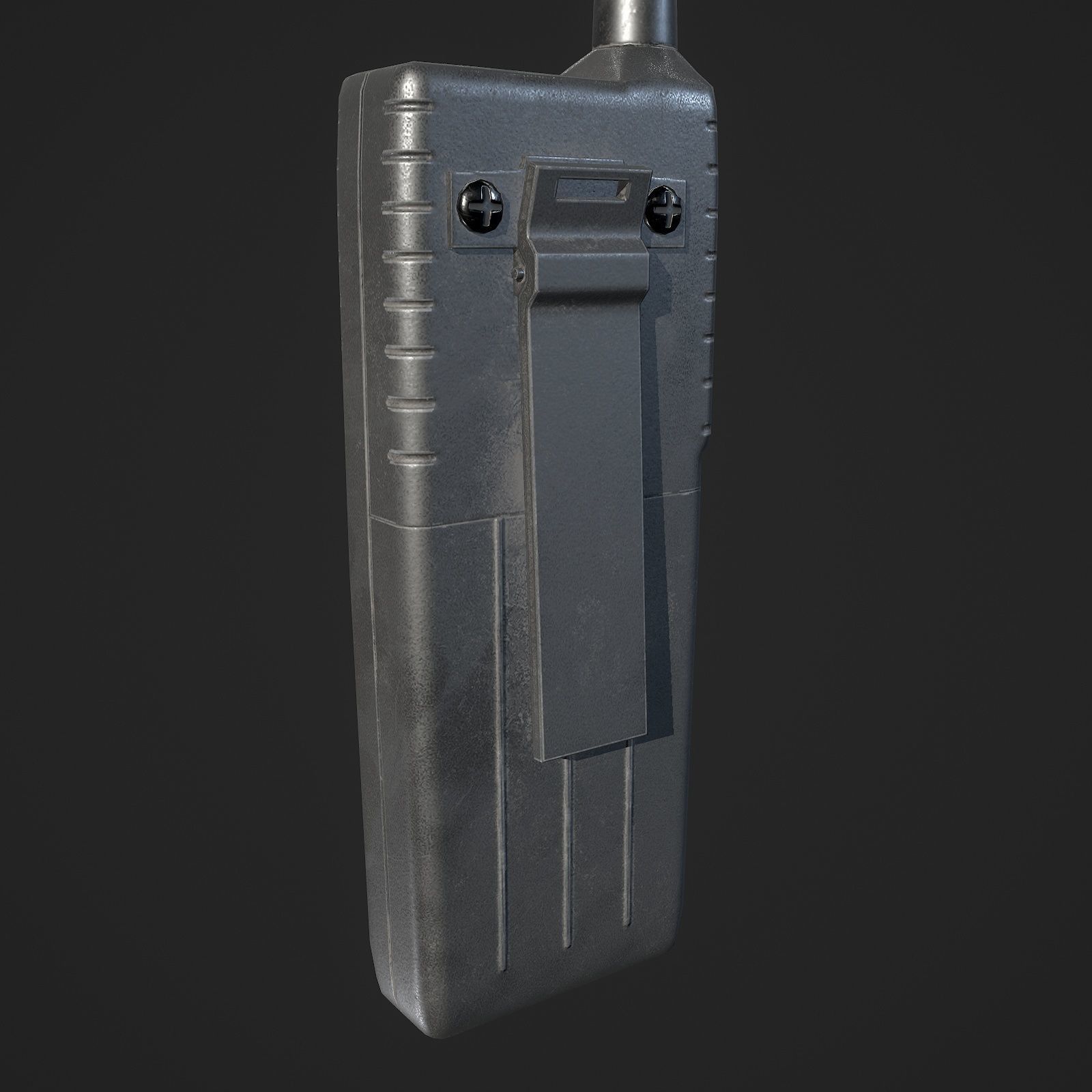 Handheld Radio Free low-poly 3D model_6