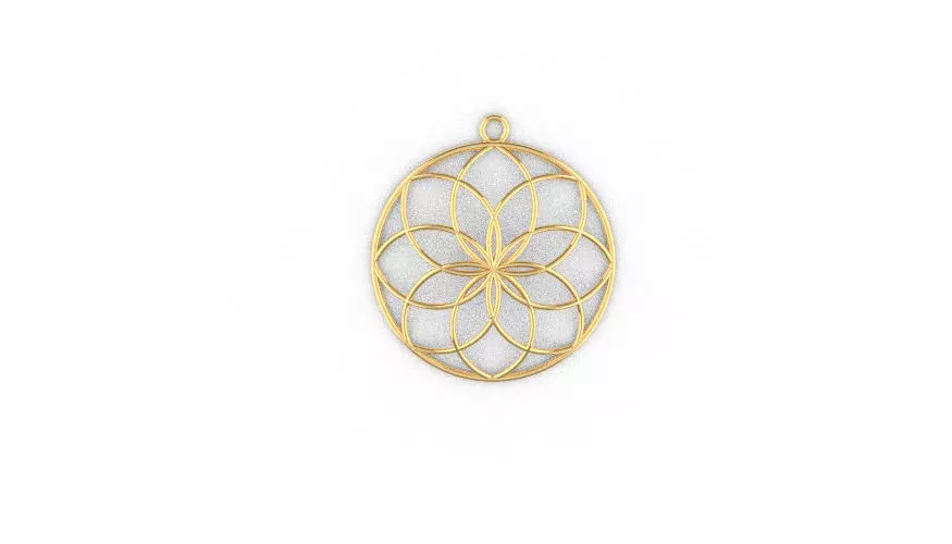 Pingente mandala Free 3D print model
