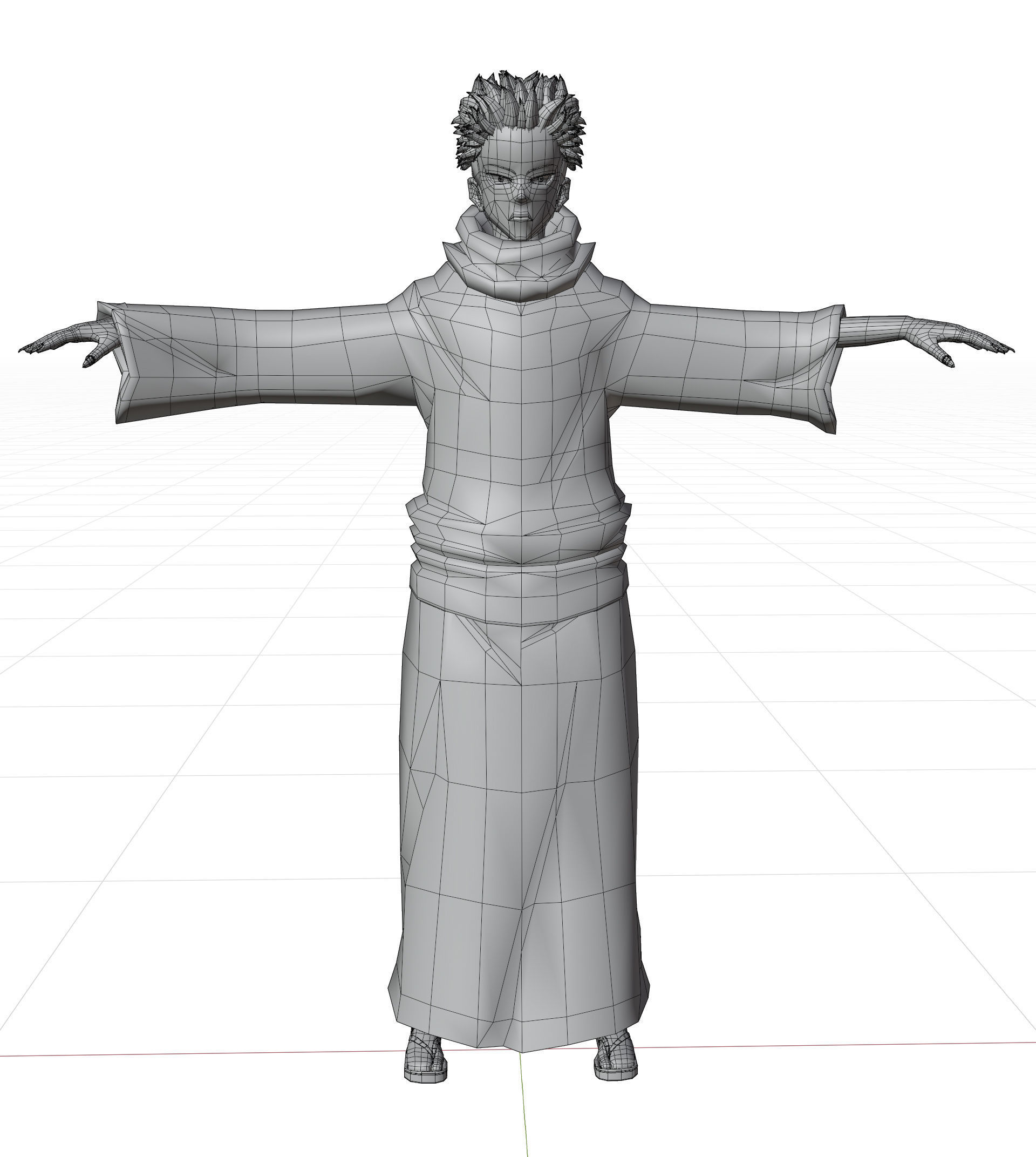 Sukuna - Jujutsu Kaisen Low-poly 3D model_2