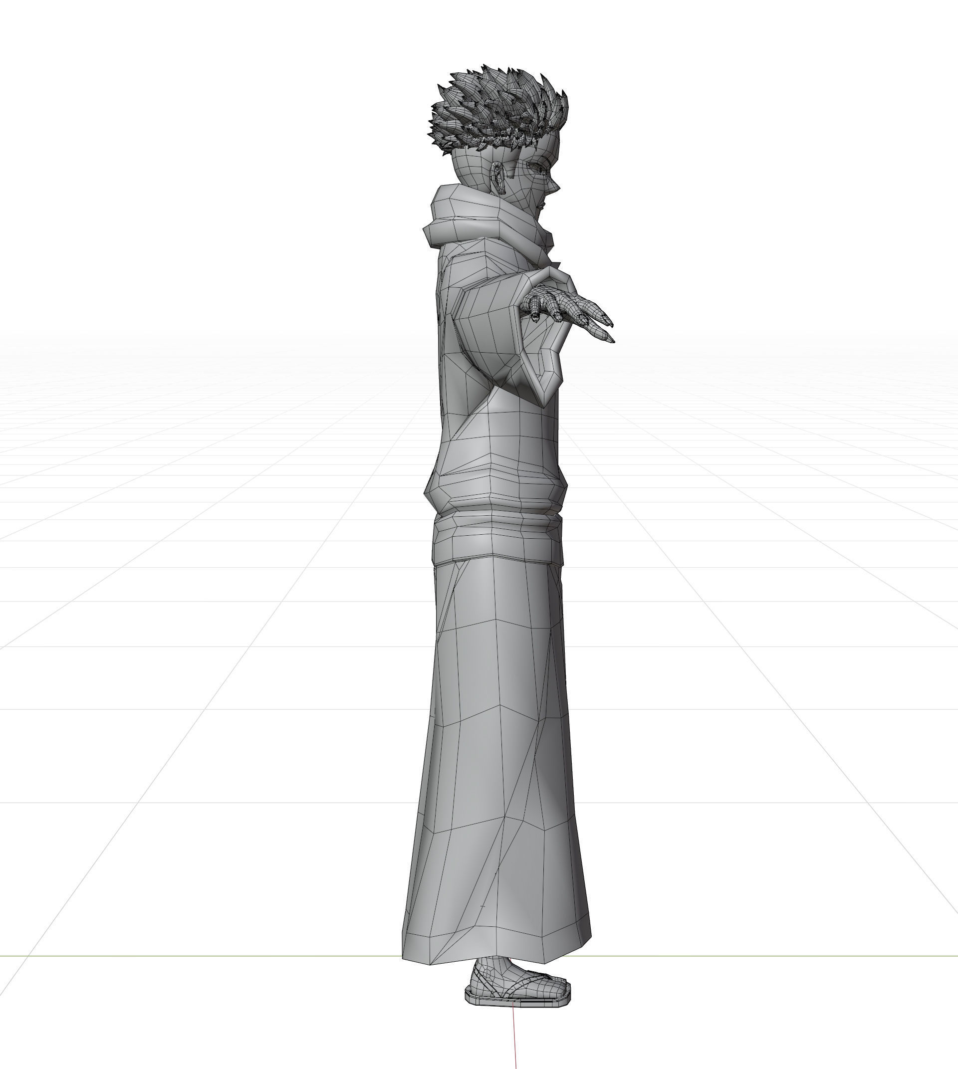 Sukuna - Jujutsu Kaisen Low-poly 3D model_8