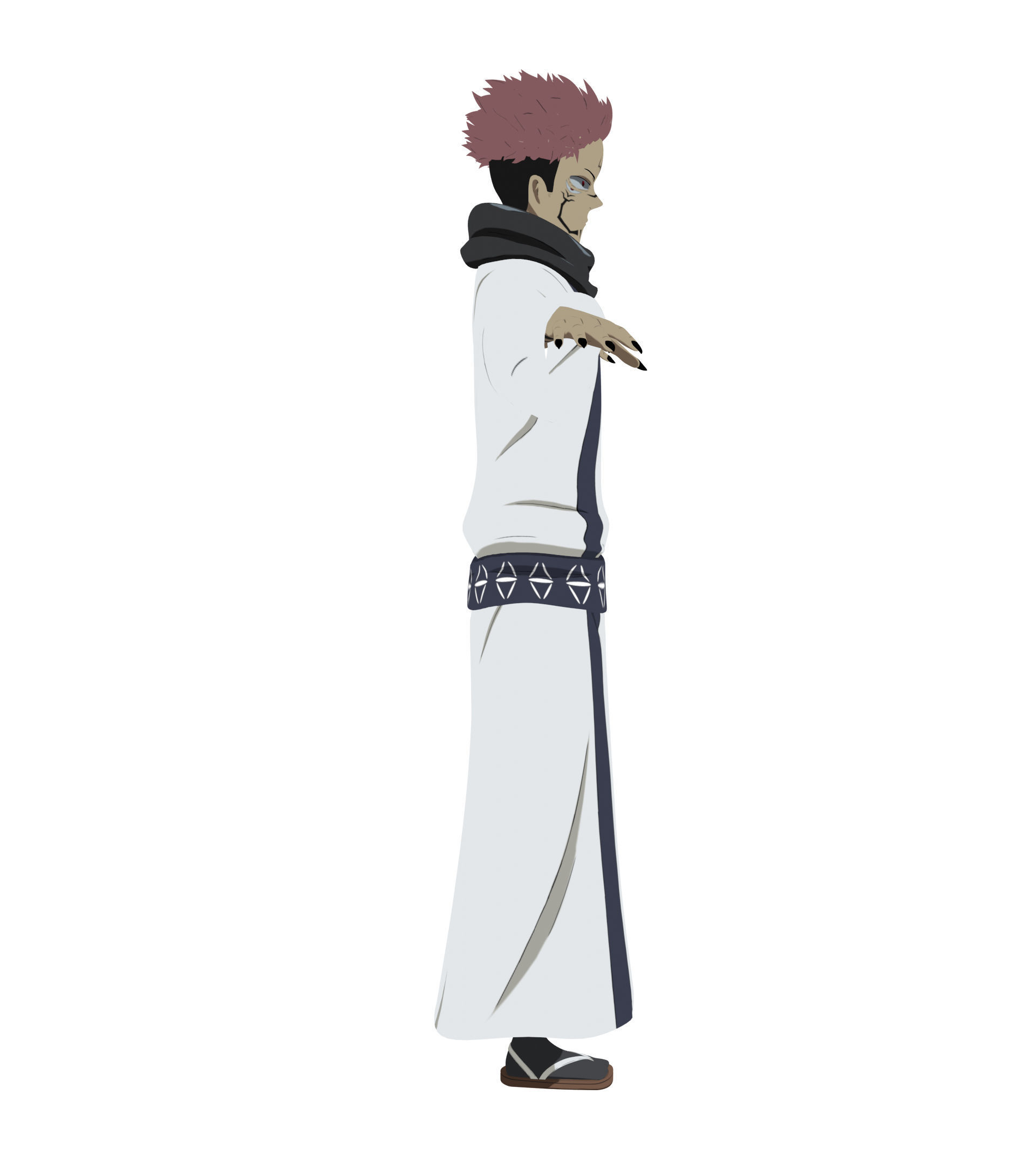 Sukuna - Jujutsu Kaisen Low-poly 3D model_7