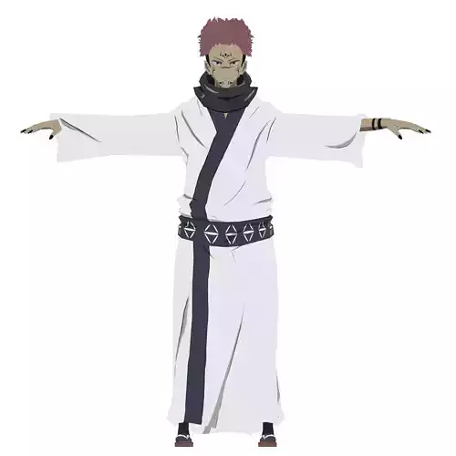 Sukuna - Jujutsu Kaisen Low-poly 3D model