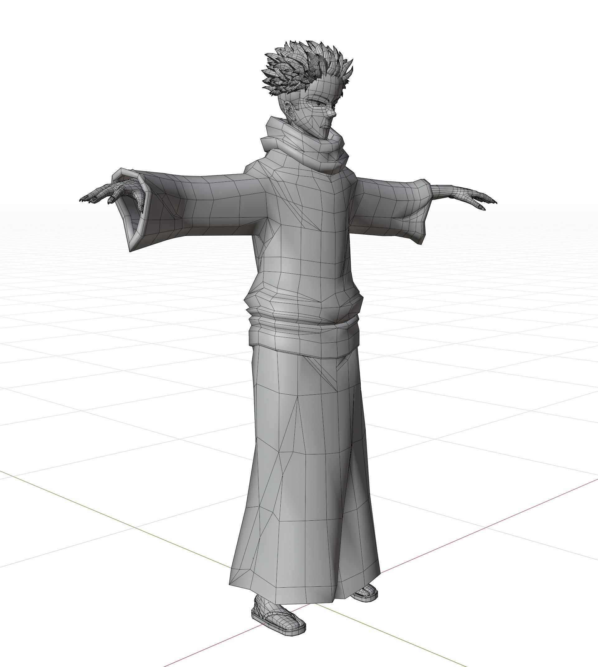 Sukuna - Jujutsu Kaisen Low-poly 3D model_5