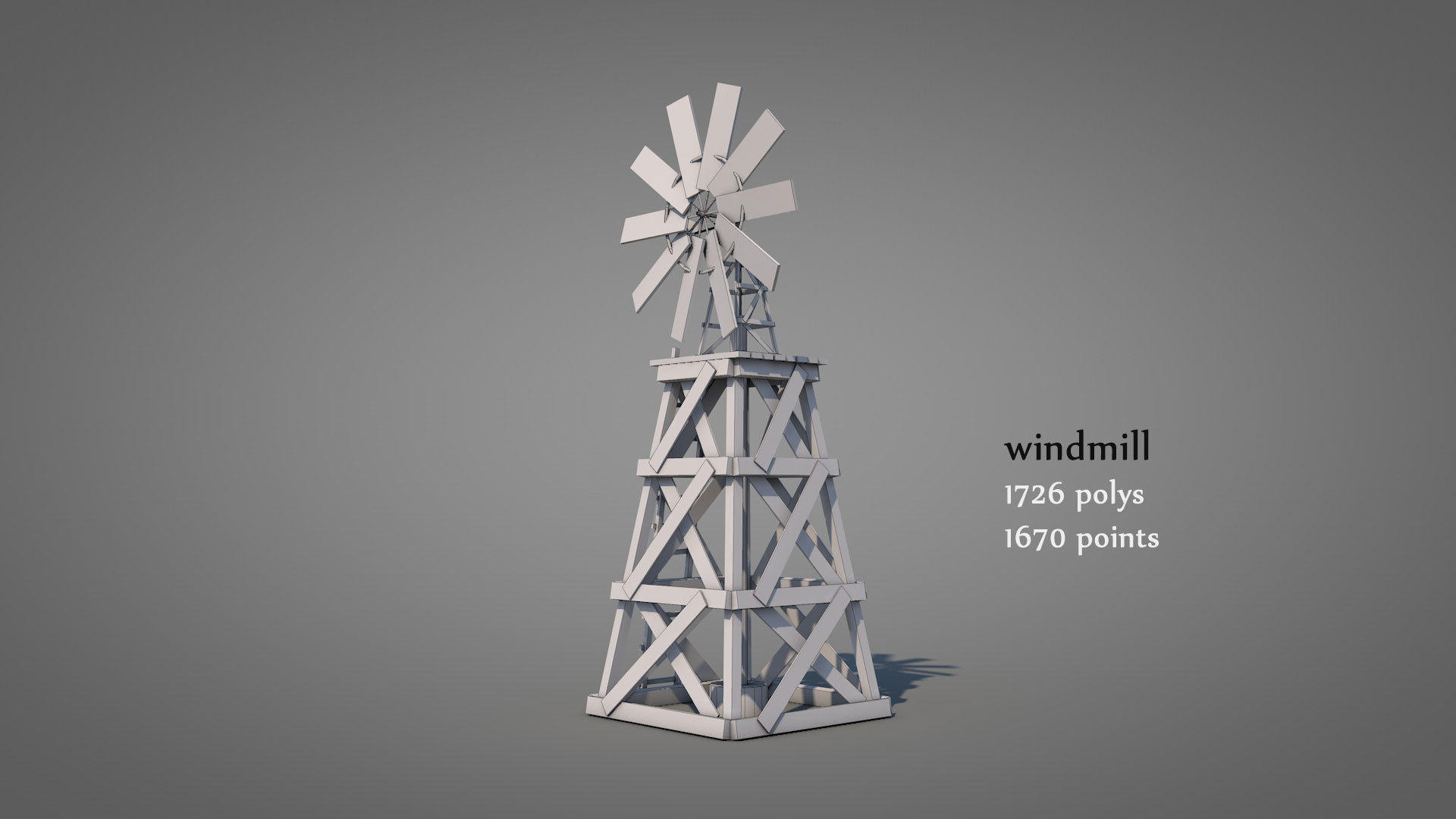 Old Wild West Railway Facility 3D model_23