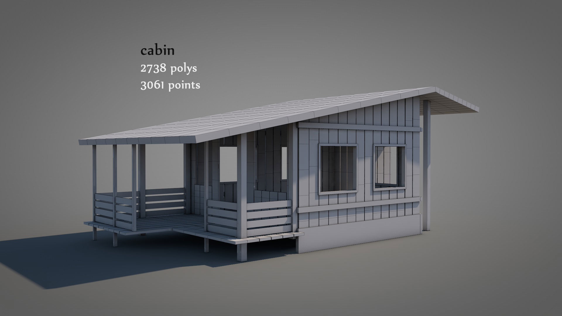 Old Wild West Railway Facility 3D model_24