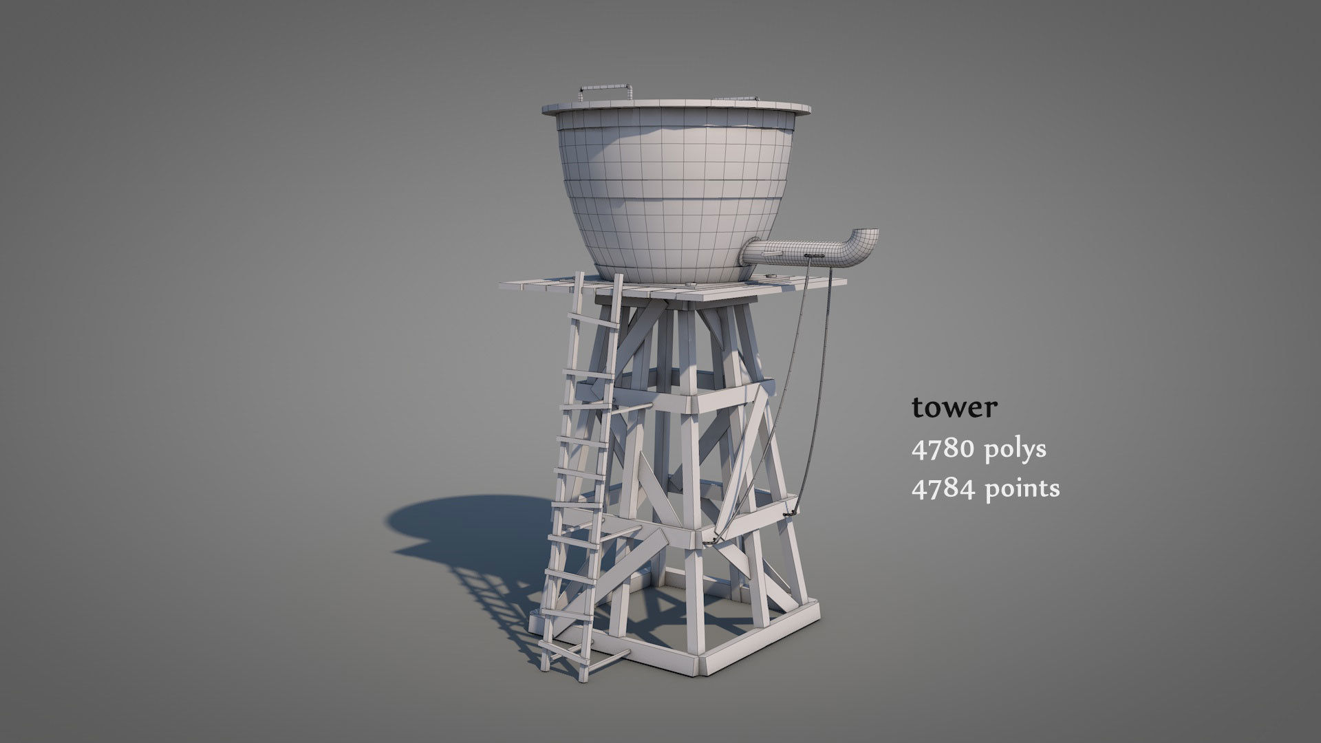 Old Wild West Railway Facility 3D model_22