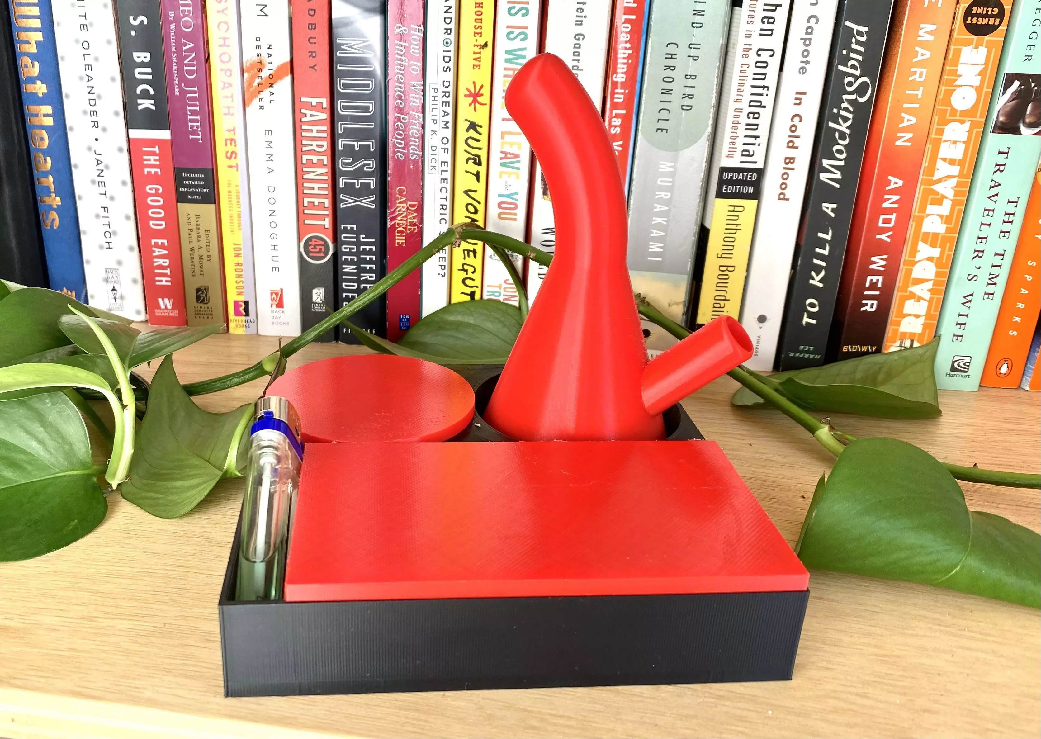 Pipe with Tray Bong Bubbler 3D print model