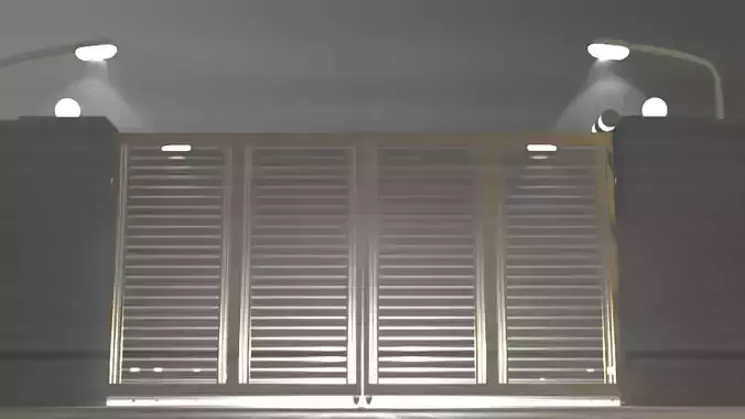 Automatic gate panes