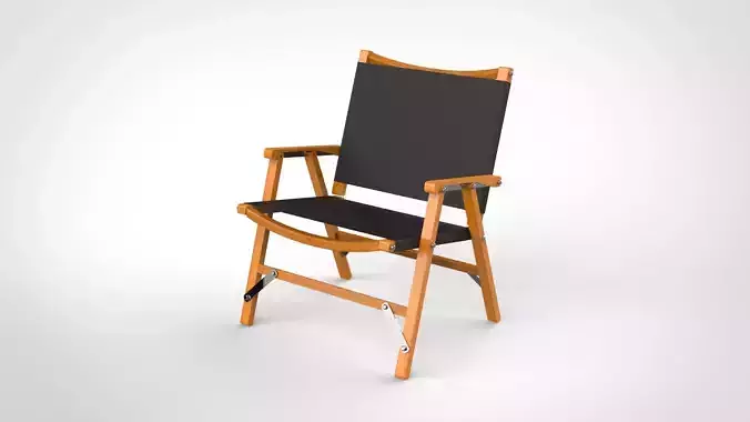 camping chair low poly