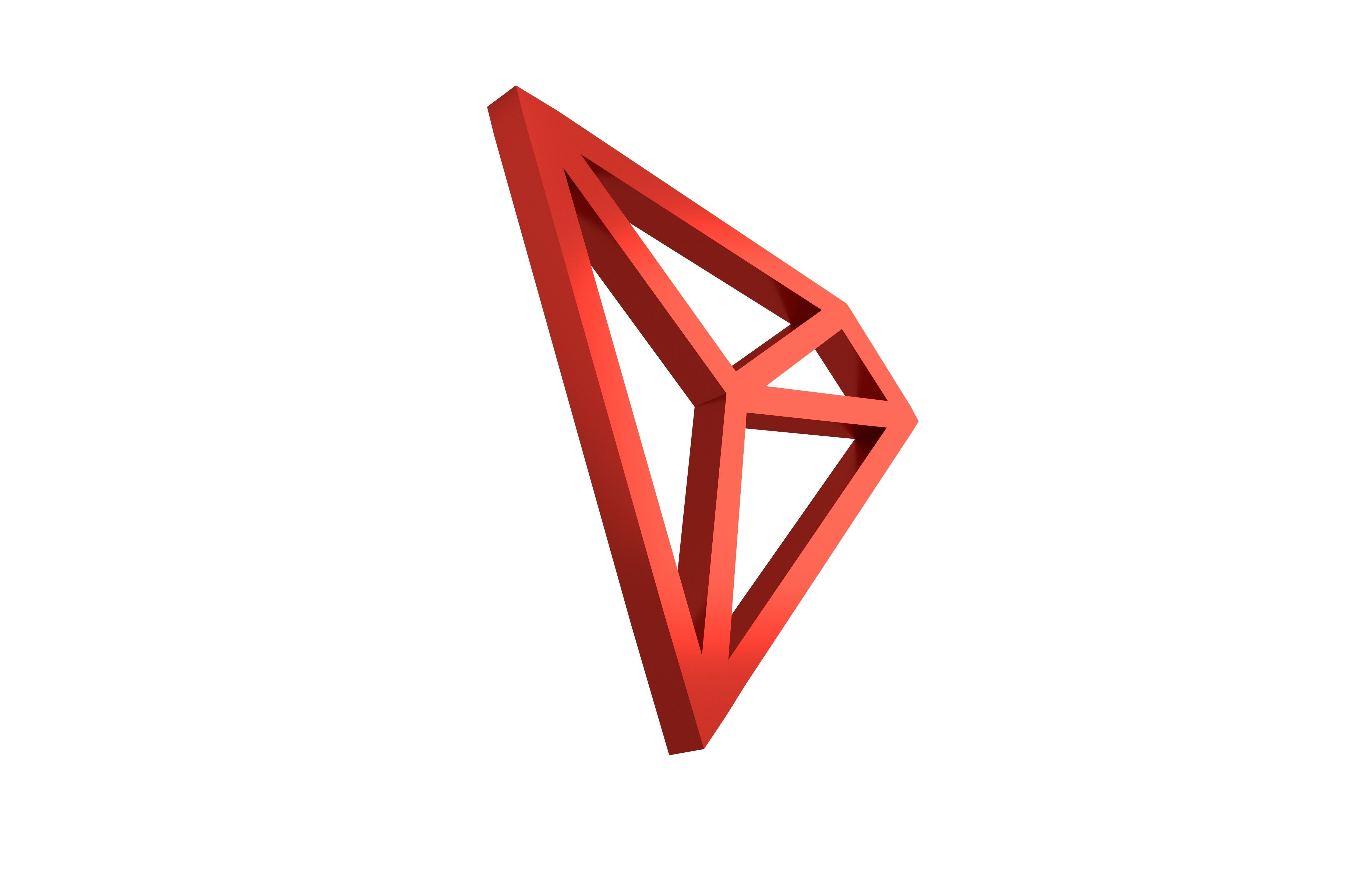TRON Coin V1 004 Low-poly 3D model_3