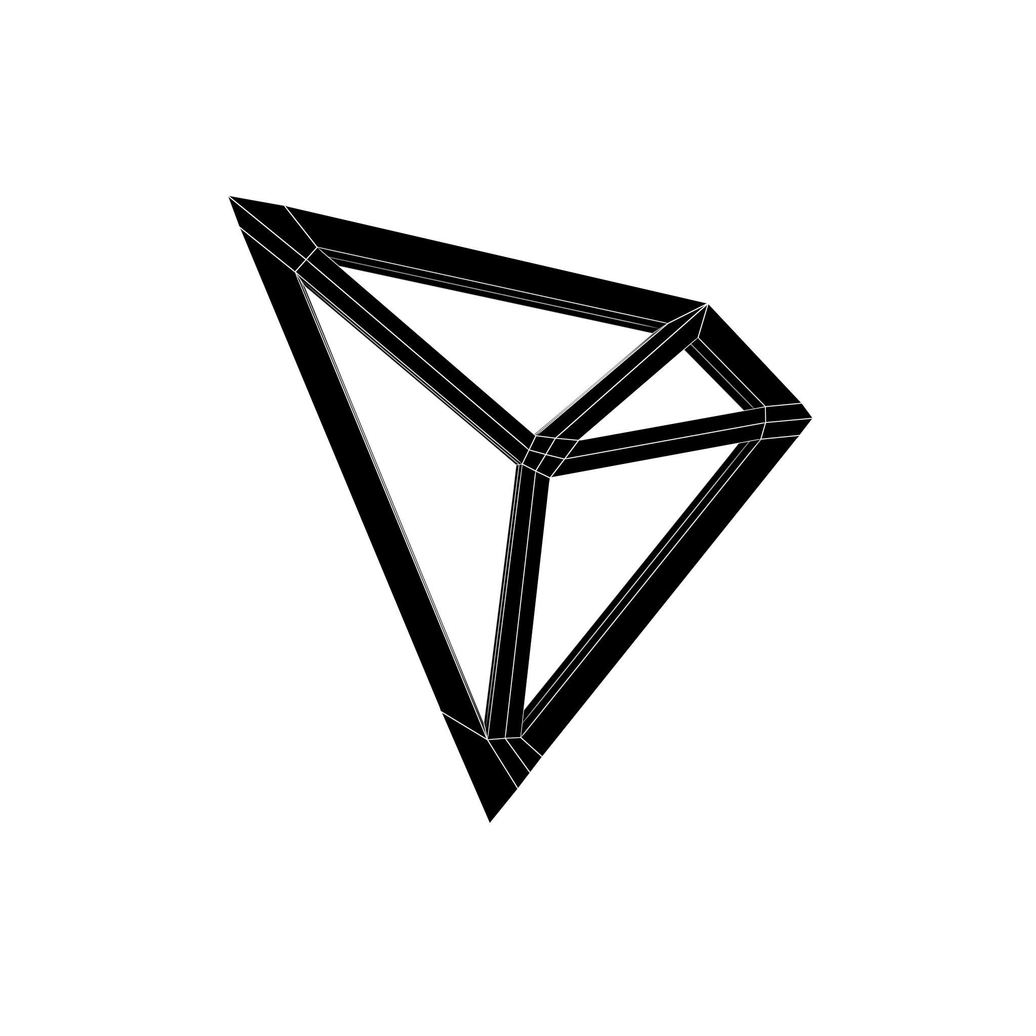 TRON Coin V1 004 Low-poly 3D model_4